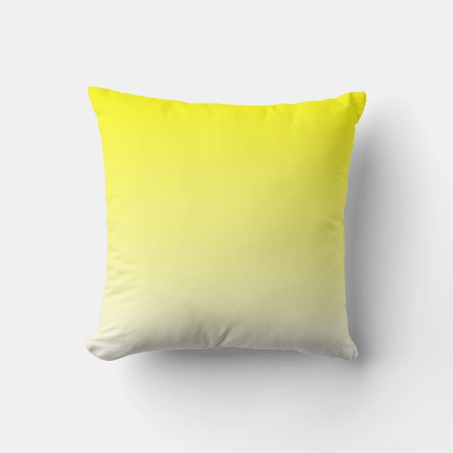 White Gult Ombre Kudde (Framsida)