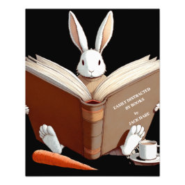 White Hare Distraherad av Bokar! Poster