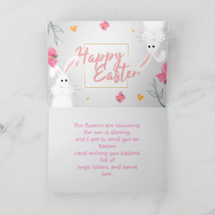 WHITE HARES PÅSK CARD TACK KORT