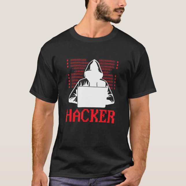 White Hat Hacker Ethical Hacking T Shirt (Framsida)