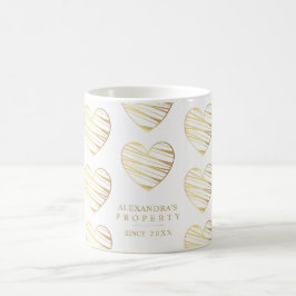 White Heart Best Friends All Occasion Gift Kaffemugg