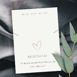 WHITE HEART BRIDESMAID GIFT NECKLACE VISNING PLACERINGSKORT