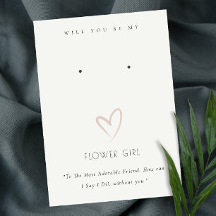 WHITE HEART FLOWER GIRL GIFT EARRING VISNING PLACERINGSKORT