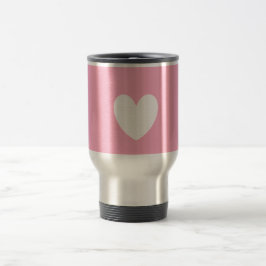 White Heart Travel/Commuter Mugg