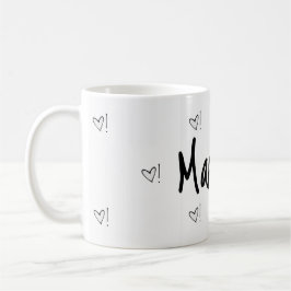 White Heart Valentine Speciellare Mugg