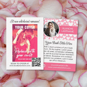 White Hearts Romantik Author Bok Release Marknadsf Visitkort