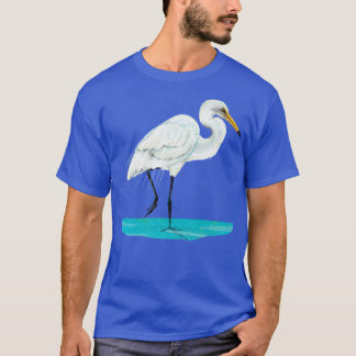 White Heron T Shirt