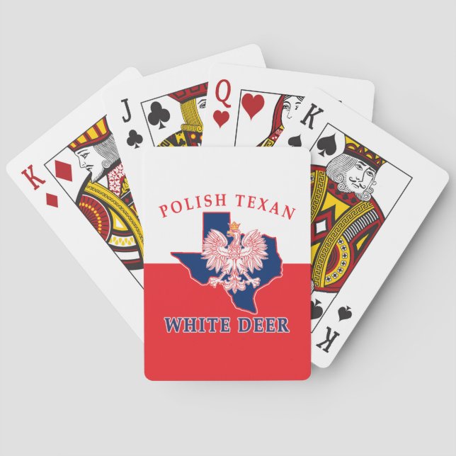 White Hjort polska Texan Casinokort (Baksidan)