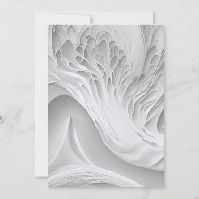 White Honeycomb Julkort (Framsida)