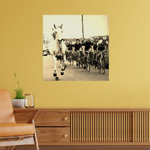 White Horse 1975 Tour De France Färg Redux Poster