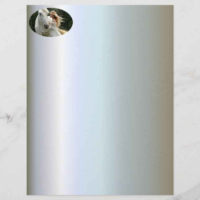 White Horse and Girl (Framsida)