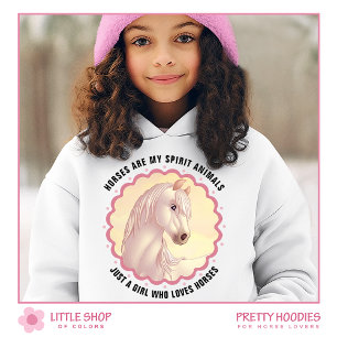White Horse Anpassade Girl T Shirt