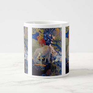 White Horse by Paul Gauguin, Vintage Fine Art Jumbo Mugg