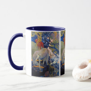 White Horse by Paul Gauguin, Vintage Fine Art Mugg