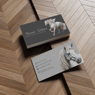 White Horse Equestrian Affärskort Visitkort