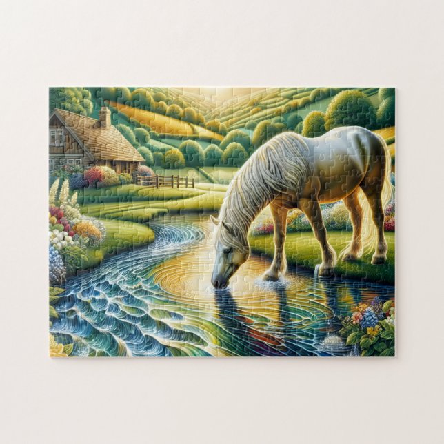 White Horse Farm Pussel (Horisontell)