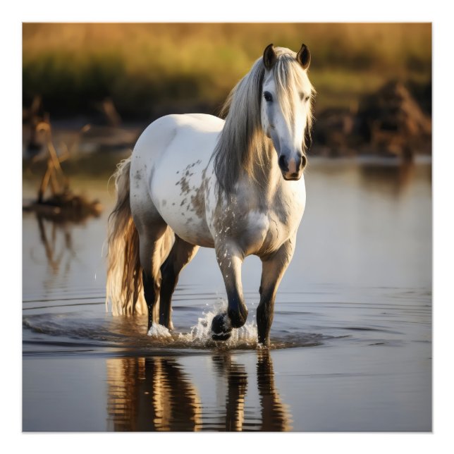 White Horse i Sjö Fototryck (Framsidan)