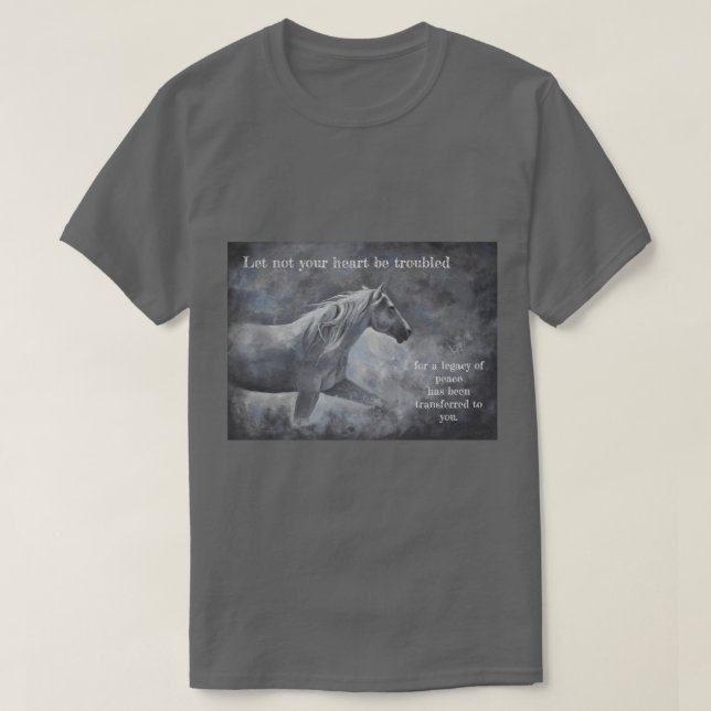 White Horse Inspirational T-shirt (Design framsida)
