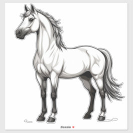 White Horse Klistermärken