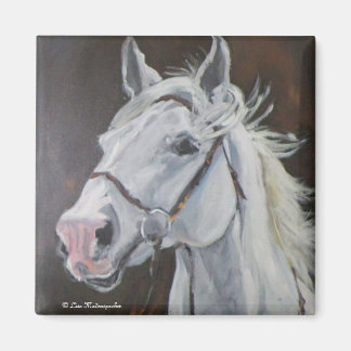 White Horse Magnet