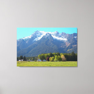 White Horse Mountain och Ranch Canvastryck