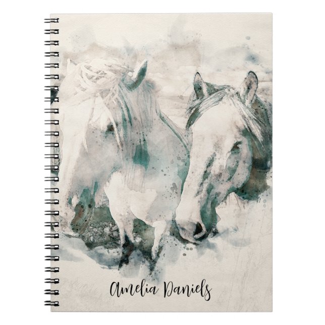 White Horse Personlig Anteckningsbok (Framsidan)