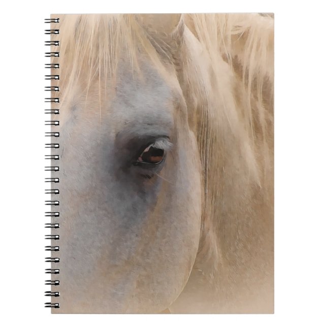 White Horse Porträtt Anteckningsbok (Framsidan)