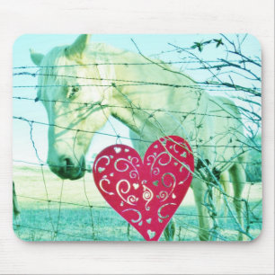 White Horse Red Heart Valentine Musmatta