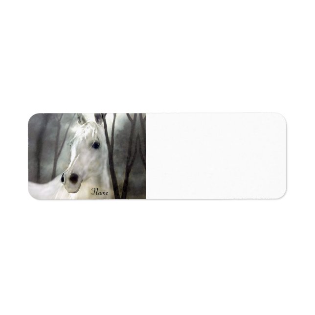 White Horse Returadress Etikett (Framsidan)