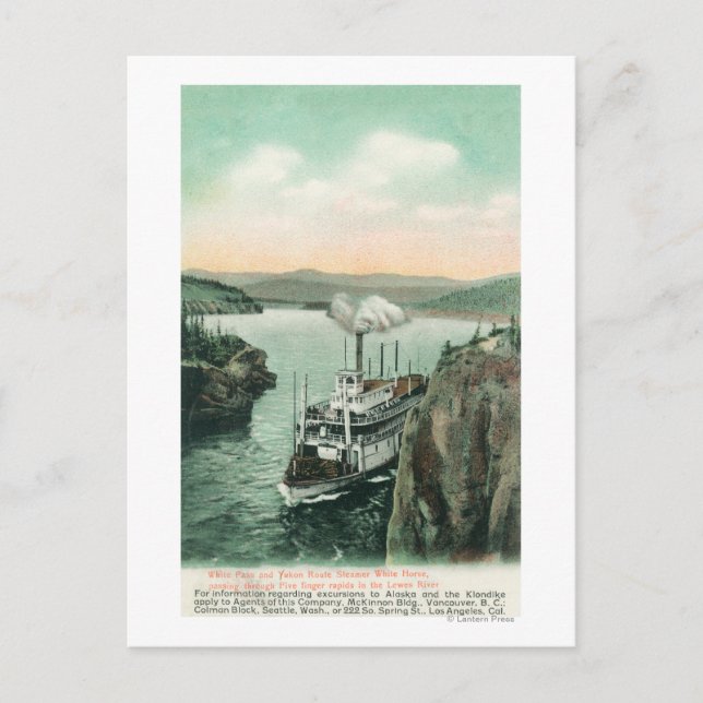 White Horse Steamer Vykort (Framsida)