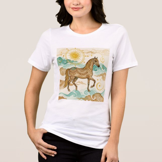 White horse  t shirt (Framsida)