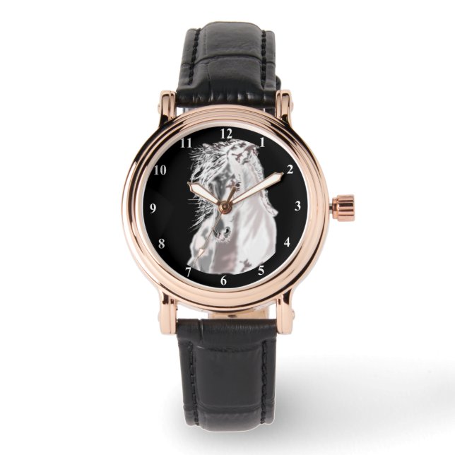 White Horse Watch - Välj Färger Armbandsur (Framsida)