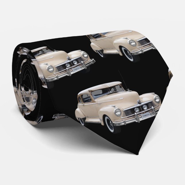White Hotrod 1940's Car Mönster Slips (Rullad)