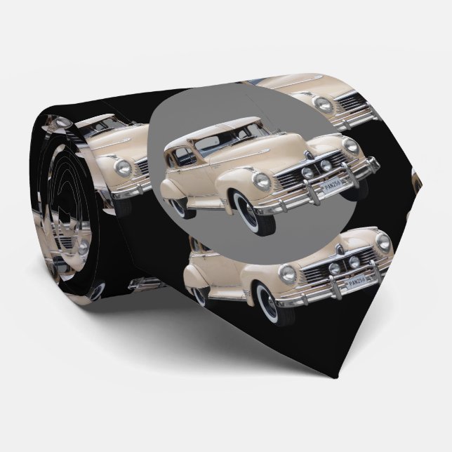 White Hotrod 1940's Car Mönster Slips (Rullad)