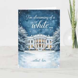 White House Christmas Card, Funny Anti-Trump Helgkort
