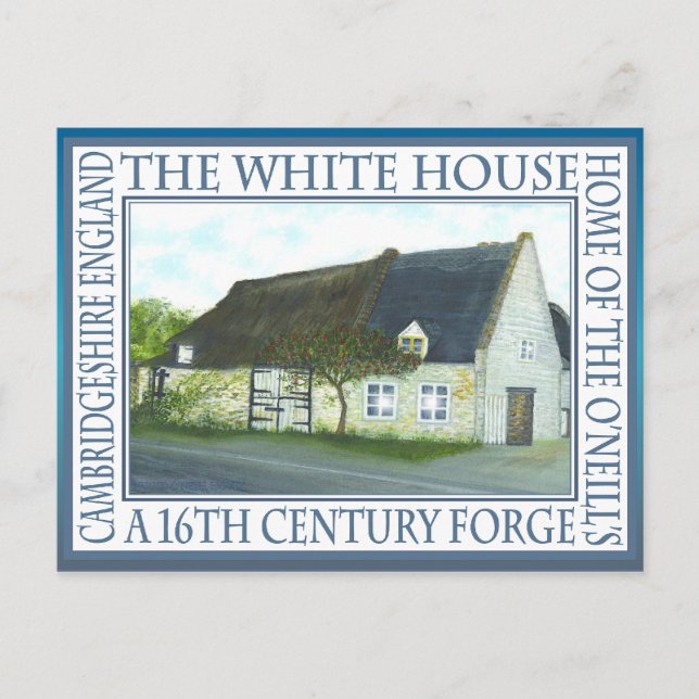 "WHITE HOUSE,FORGE" av Brigid O'Neill Hovey Vykort (Framsida)
