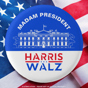 White House Fru President Kamala Harris/Tim Walz Knapp