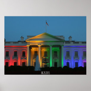 White House i Pride Färg, Giftermål Höger, Poster