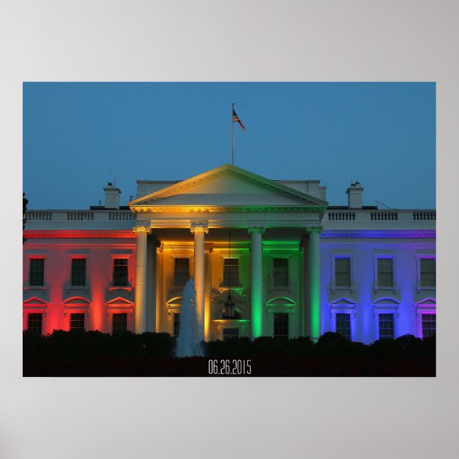 White House i Pride Färg, Giftermål Höger, Poster (Framsidan)