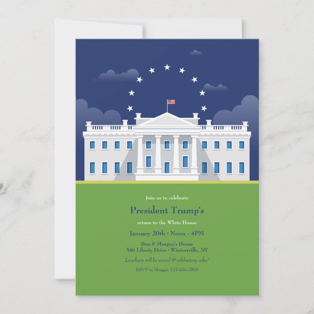 White House Inaugural Party Invitations Inbjudningar (Framsida)