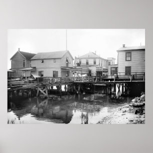 White House on Jamaica Bay, NY, 1910-talet Poster