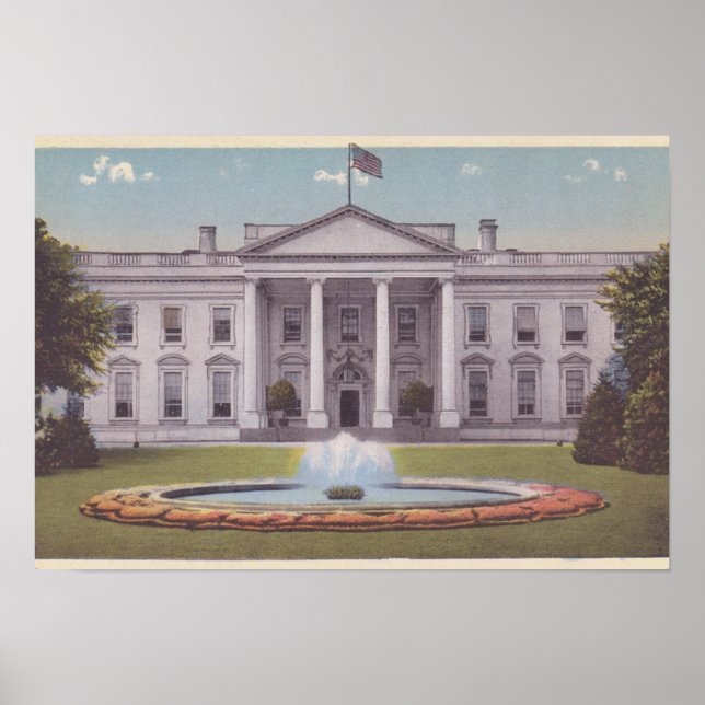 White House Washington DC Poster (Framsidan)