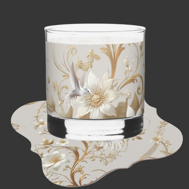 White Hummingbird Coaster Underlägg Papper (Skapare uppladdad)