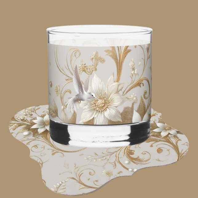 White Hummingbird Underlägg Papper (Skapare uppladdad)