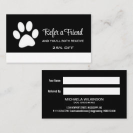 White Hund på Black Pet Grooming Service Rabattkort