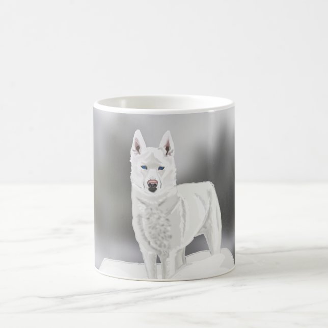 White Husky Kaffemugg (Center)
