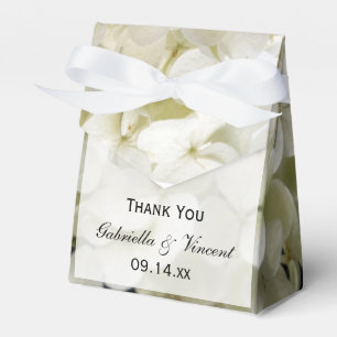 White Hydrangea Blommigt Bröllop Presentaskar