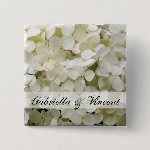White Hydrangea Bröllop Knapp