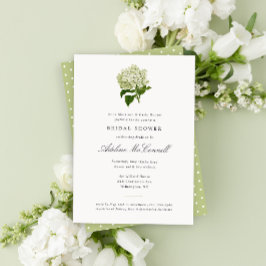 White Hydrangea Grand Millennienial Möhippa Inbjudningar