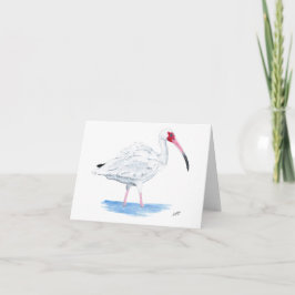 White Ibis Anteckningskort